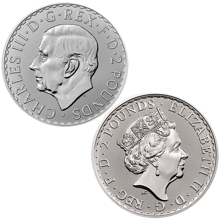 1 oz Silver Britannia Coin (Common Date)